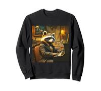 Fantasía Piano Racoon tocando Sudadera