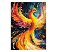 Fantasía Pintar por Numeros Adultos 30 x 20cm Pintura por Numeros Adultos Fénix para Decoracion Pared Color Lienzos Paint by Numbers Adult para Cuadros Decoracion Salon Modernos Regalo Mujer JLYH-6519