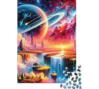 Fantasía Planeta Paisaje Rompecabezas 1000 Piezas Ilustrados Juego Difícil Adultos Familia Regalo Hombre Mujer Navidad DIY Papel 38x26cm/1000pcs