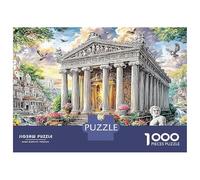 Fantasía Rose Garden Escena Rompecabezas 1000 Piezas Ruinas de Atenas Cartón Grueso para Parejas Decoración Pared para Entretenimiento Oferta Mejor Regalo 38x26cm/1000pcs
