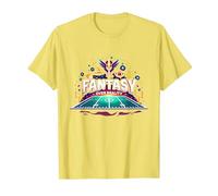 Fantasía sobre Realidad Fútbol Hombres Entusiastas del Deporte Camiseta, Hombre, Limón, M