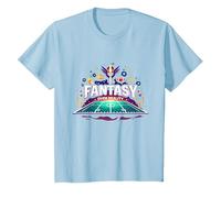 Fantasía sobre Realidad Fútbol Hombres Entusiastas del Deporte Camiseta, Niños, Azul Bebé, 12 años