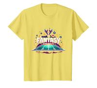 Fantasía sobre Realidad Fútbol Hombres Entusiastas del Deporte Camiseta, Niños, Limón, 6 años