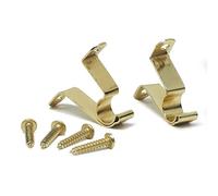 Fantasia - Soporte de repuesto para barras de cortina Fantasia Cafe, color latón, 2 soportes y accesorios incluidos