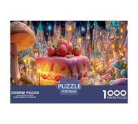 fantasía Town Rompecabezas 1000 Pieza para Adultos soñador Puzzle Juego for The Whole para Mujeres, Regalos para Hombres Cartón 100% Reciclado Decoración del Hogar 38x26cm/1000pcs