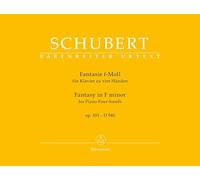 Fantasie für Klavier zu vier Händen f-Moll op. Fantasie für Klavier zu vier Händen f-Moll op. 103 D 940. Spielpartitur, Urtextausgabe. BÄRENREITER URTEXT