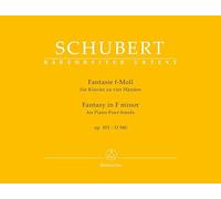 Fantasie für Klavier zu vier Händen f-Moll op. Fantasie für Klavier zu vier Händen f-Moll op. 103 D 940. Spielpartitur, Urtextausgabe. BÄRENREITER URTEXT