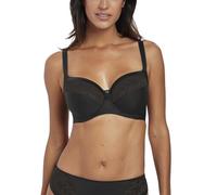 Fantasie Women's Illusion Underwire Side Suport Bra Sujetador de Cobertura Completa, Traslúcido, Negro, 80E para Mujer