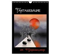 Fantasiebäume im Mondschein (Wandkalender 2026 DIN A4 hoch), CALVENDO Monatskalender: bunte und fantasievolle Bäume mit Vollmond oder Mondsichel