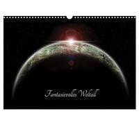 Fantasievolles Weltall (Wandkalender 2026 DIN A3 quer), CALVENDO Monatskalender: Zwischen Galaxien, Kometen und schwarzen Löchern hat unsere Erde im Universum ihren festen Platz eingenommen.