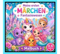 Fantasiewesen Malbuch für Kinder ab 3 Jahren Meine ersten Märchen Band 12: Süße Drachen, Einhörner, Meerjungfrauen, Feen, Zaubertiere und viele magische Wesen zum Ausmalen