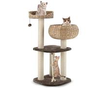 FANTASK Árbol rascador para Gatos, con Camas, árbol de Actividades, trepador