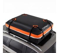 FANTASK Baúl de Techo para Coche de 600 L, Impermeable, con Alfombrilla Antideslizante, 6 Ganchos para Puertas, Cerradura y Bolsa de Transporte, XXL portaequipajes portátil, para Coches con/sin