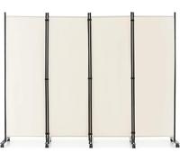 FANTASK Biombo Plegable (225 x 173 cm, 4 Piezas)