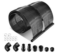 FANTASK Calefacción Solar para Piscina 600 x 75 cm, colector Solar para Piscina de Polietileno Resistente a los Rayos UV, Paneles solares enrollables, Calentador para Piscinas de hasta 25800 L, Color