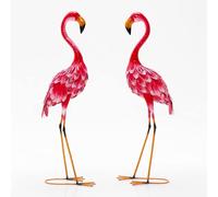 FANTASK Estatuas de jardín de flamencos, Wie Bild Gezeigt