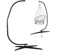 FANTASK Estructura de silla colgante de hasta 150 kg, estructura de metal, soporte para sillón colgante de 207 cm de alto para silla colgante