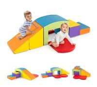 FANTASK Juego de Bloques de construcción de Espuma, con túnel, para Escalar, para niños, Multicolor