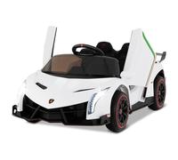 FANTASK Lamborghini - Coche eléctrico para niños de 12 V, con Mando a Distancia de 2,4 G y Faros LED, claxon y música, vehículo eléctrico de 2 plazas, 3-6 km/h, para niños a Partir de 3 años, Color