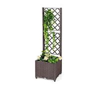 FANTASK Macetero con Enrejado, Jardinera con Enrejado, para Plantas trepadoras, 80 x 40 x 140 cm