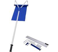 FANTASK Pala quitanieves para techos con Mango Antideslizante, Pala de Nieve para Techo con Ruedas, Pala de Aluminio, quitanieves, rasqueta de Techo, Rango de Ajuste 180-661 cm