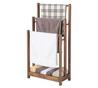 FANTASK Toallero Independiente con 3 Barras de Toallas, Estante Inferior y protección antivuelco, Soporte para secar