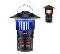 FANTASK Trampa para Mosquitos UV 2 en 1 y Linterna LED para Camping, Mata Insectos eléctrico con luz UV e iluminación LED y Recargable por USB, lámpara Impermeable para Camping, jardín, terraza