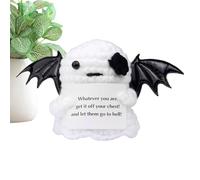 Fantasma Amigurumi Divertido,Muñeca de Fantasma Halloween Emocional Hecha a Croché | Elementos Motivacionales Divertidos Juguetes de Emoción Decoración Escritorio para Madres Colegio