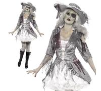 Fantasma Barco Pirata Tesoro Disfraz Adulto Halloween Disfraz Mujer