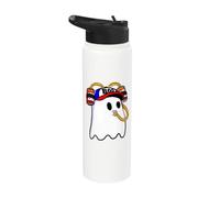 Fantasma bebiendo cerveza de Beer Hat I'm Just Here for the Boos Stainless Steel Insulated Water Bottle