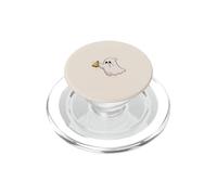Fantasma Blanco con Campana Kawaii para los Amantes de Halloween PopSockets PopGrip para MagSafe