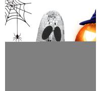 Fantasma Bola Disco Decoración - Addobbo Halloween, Ornamento Interior | Escenografía Brillante para Mesa Salón Estanterías Terror Casa Temporada Nocturna