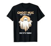 Fantasma Caza Humor Lindo Fantasma Paranormal Abrazo Lo Siente Camiseta gráfica económica, Hombre, Negro, S