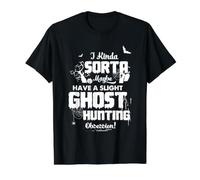 Fantasma Caza Obsesión Paranormal Investigador Humor Camiseta gráfica económica, Hombre, Negro, XL