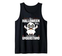 Fantasma cita espeluznante fiesta favores divertidos gadgets Halloween Camiseta sin Mangas