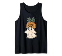 Fantasma con Corona de Calabaza Camiseta sin Mangas