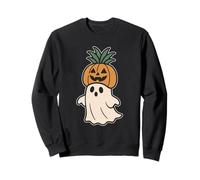 Fantasma con Corona de Calabaza Sudadera