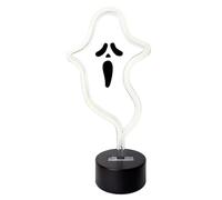 Fantasma con soporte y luz neon 13x28 cm