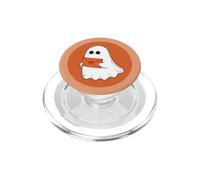 Fantasma con una Carta de Amor Kawaii para los Amantes de Halloween PopSockets PopGrip para MagSafe