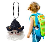 Fantasma de ganchillo, fantasma hecho a mano - Divertido fantasma inspirador de ganchillo,Fantasma de ganchillo de peluche de apoyo emocional creativo lindo para cumpleaños, decoración de la