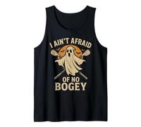 Fantasma de golf divertido Halloween I Ain't Afraid of Bogey Camiseta sin Mangas