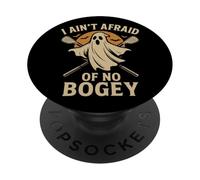 Fantasma de golf divertido Halloween I Ain't Afraid of Bogey PopSockets PopGrip Adhesivo