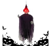 Fantasma De Halloween - Calavera De Halloween Colgante De 91 Cm/36 Pulgadas Con Ojos Especttrales | Fantasma Volador Esqueleto De Halloween | Decoraciones Colgantes De Halloween Para Artículos Para Fe