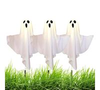 Fantasma de Halloween, espeluznante solar impermeable, decoración de Halloween, luces solares para porche, jardín, patio, árbol, , paisaje, casa encantada, hogar, balcón, , vacaciones