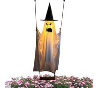 Fantasma de Halloween Iluminado Luces LED Espeluznantes, Control Remoto,