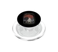 Fantasma de Halloween Luna Llena Motivo de Misterio de PopSockets PopGrip para MagSafe