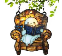 fantasma, de Halloween para ventana, adorno de fantasma acrílico 2D para entusiastas de las manualidades, amantes de los libros, Halloween, meditación, espacio, dormitorio