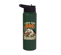 Fantasma de Halloween pone el abucheo en Burnout Halloween Stainless Steel Insulated Water Bottle