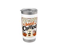 Fantasma de Halloween Recién Boo'd Amante del Café Vintage Halloween Vaso térmico de acero inoxidable de doble pared
