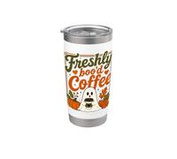 Fantasma de Halloween Recién Boo'd Amante del Café Vintage Halloween Vaso térmico de acero inoxidable de doble pared